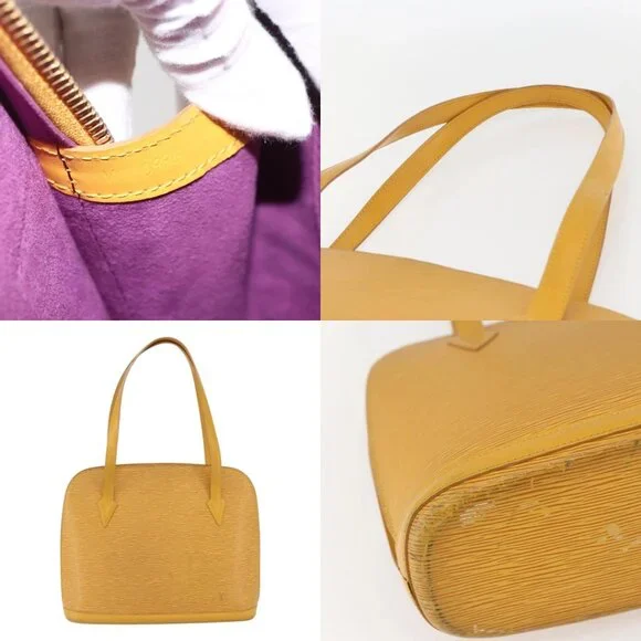 LOUIS VUITTON Epi Lussac Shoulder Bag Yellow M52289 LV Auth 159707